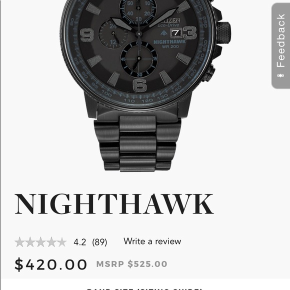 Black nighthawk watch - Picture 6 of 6